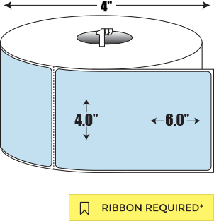 Thermal Transfer: 4 in. x  6 in. General Purpose Roll Label - 1 inch core