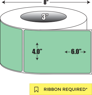 Thermal Transfer: 4 in. x 6 in. General Purpose Roll Label - 3 inch core