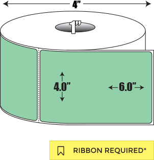 Thermal Transfer: 4 in. x  6 in. General Purpose Roll Label - 1 inch core