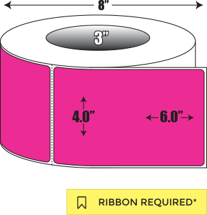 Thermal Transfer: 4 in. x 6 in. General Purpose Roll Label - 3 inch core
