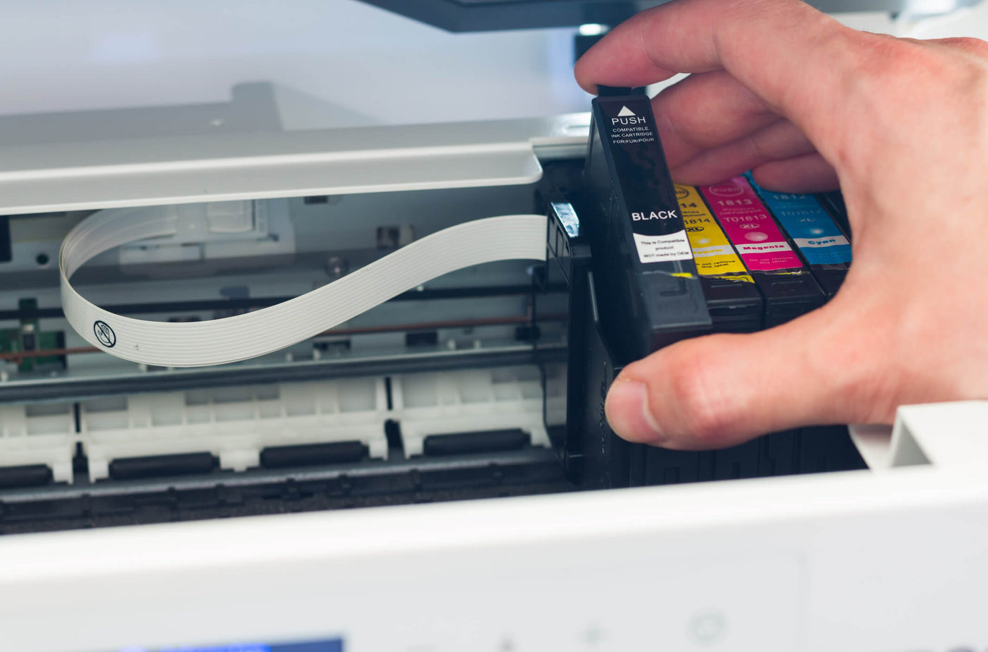 Printer Cartridge Installed in Printer