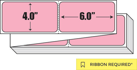 Thermal Transfer: 4 in. x  6 in. General Purpose Fanfold Label