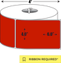 Thermal Transfer: 4 in. x  6 in. General Purpose Roll Label - 1 inch core
