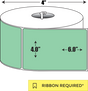 Thermal Transfer: 4 in. x  6 in. General Purpose Roll Label - 1 inch core