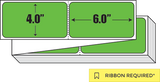 Thermal Transfer: 4 in. x  6 in. General Purpose Fanfold Label