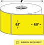Thermal Transfer: 4 in. x  6 in. General Purpose Roll Label - 1 inch core