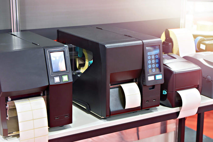 Direct thermal printers on a table
