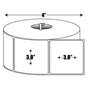 Direct Thermal: 3 in. x 3 in. General Purpose Roll Label - 1 inch core