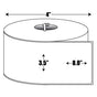 Direct Thermal: 3.5 in. x 8 in. General Purpose Roll Label - 1 inch core