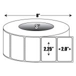 Direct Thermal: 2.25  in. x 2 in. General Purpose Roll Label - 3 inch core