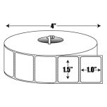 Direct Thermal: 1.5 in. x 1 in. General Purpose Roll Label - 1 inch core