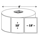 Direct Thermal: 3 in. x 2 in. General Purpose Roll Label - 1 inch core