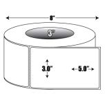 Direct Thermal: 3 in. x 5 in. General Purpose Roll Label - 3 inch core