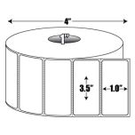 Direct Thermal: 3.5 in. x 1 in. General Purpose Roll Label - 1 inch core