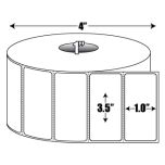 Direct Thermal: 3.5 in. x 1 in. General Purpose Roll Label - 1 inch core