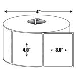 Direct Thermal: 4 in. x 3 in. Cold Temperature Roll Label - 1 inch core