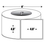 Direct Thermal: 4 in. x 4 in. General Purpose Roll Label - 3 inch core