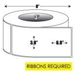 Thermal Transfer: 3 in. x 6 in. General Purpose Roll Label - 3 inch core