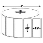 Direct Thermal: 4 in. x 1.5 in. General Purpose Roll Label - 1 inch core