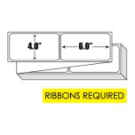 Thermal Transfer: 4 in. x  6 in. General Purpose Fanfold Label