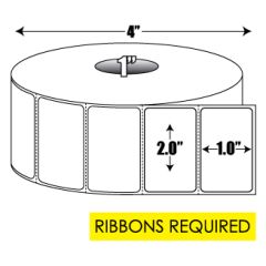 Thermal Transfer: 2 in. x 1 in.  General Purpose Roll Label - 1 inch core