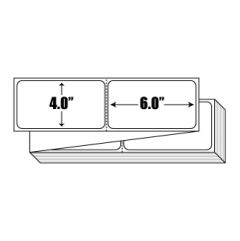 Direct Thermal: 4 in. x 6 in. General Purpose Fanfold Label