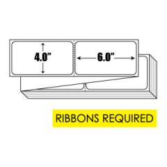 Thermal Transfer: 4 in. x  6 in. General Purpose Fanfold Label